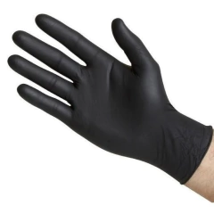 Guantes latex negros premium S x 20 UNID (G1000)