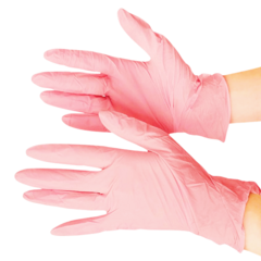 GUANTES NITRILO ROSA X 100 UNID - comprar online