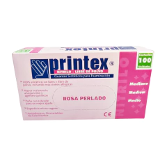 Imagen de GUANTES NITRILO ROSA X 100 UNID