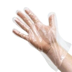 Guantes plasticos polietileno x 100 unid (Talle unico)