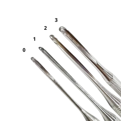 Gubia metalica x unid - varios tamaños en internet