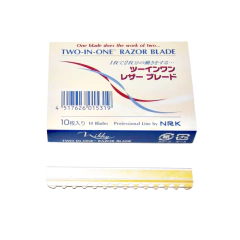 Hojas filos NIKKY two in one x 10 unid para navajin doble uso