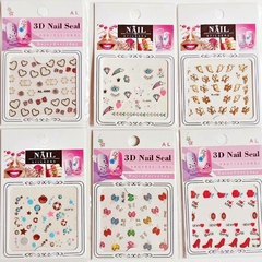 Imagen de Stickers autoadhesivos de uñas en blister x 1 unid