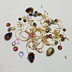 DECO POTE MIX STRASS y FORMITAS METALICAS x 1 unid en internet