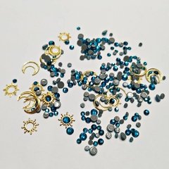 DECO POTE MIX STRASS y FORMITAS METALICAS x 1 unid en internet