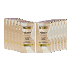Kit 12 Sobres Mascarilla Mascara Keratotal Blonde Bellissima