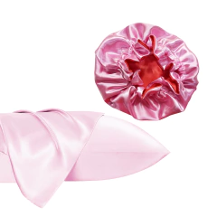 Kit Gorro Raso + Funda Almohada Antifrizz Arrugas Acne - Distribuidora Melange