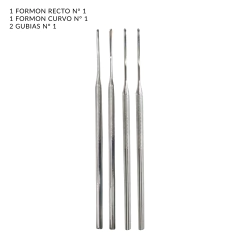 Kit Podologia Pedicuria 2 Formones Y 2 Gubias - Distribuidora Melange