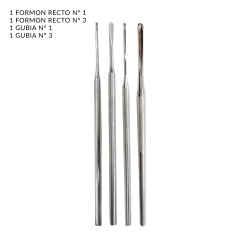 Kit Podologia Pedicuria 2 Formones Y 2 Gubias