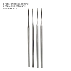 Kit Podologia Pedicuria 2 Formones Y 2 Gubias - Distribuidora Melange