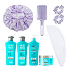 Kit rulos rizos 9 artículos con productos Bellíssima