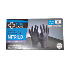 Imagen de GUANTES NITRILO NEGRO X 100 UNID