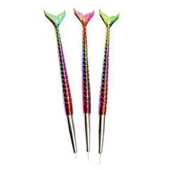 Pincel liner p/dibujo mango cola sirena 3 medidas x unid en internet