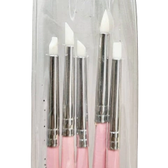 Imagen de Pincel silicona simple con mango largo x unid