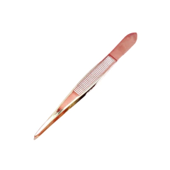 Pinza alemana punta aguja dorada corta - comprar online