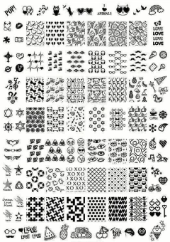 Imagen de Placa plástica de stamping RECTANGULAR grande