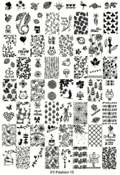 Placa plástica de stamping RECTANGULAR grande - comprar online