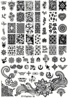 Placa plástica de stamping RECTANGULAR grande