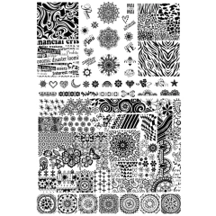 Placa plástica de stamping RECTANGULAR grande - tienda online