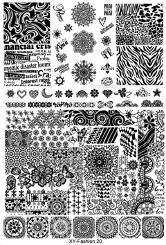 Placa plástica de stamping RECTANGULAR grande - comprar online