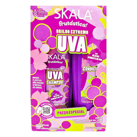 Kit shampoo + acondicionador Uva Skala Frutastica