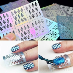 Stencil holograma grande para uñas