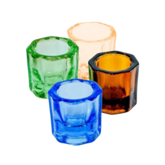 VASO DAPPEN VIDRIO DE COLOR X UNID