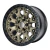 LLANTA MKR 17X9 5X120 ORO CON BORDE NEGRO