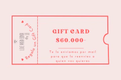 Gift Card por $60.000-