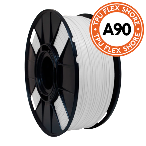 Filamento FLEX Branco 90A