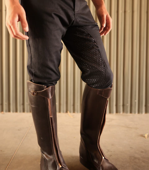 PANTALON PRACTICA CAVALIER negro/verde - comprar online