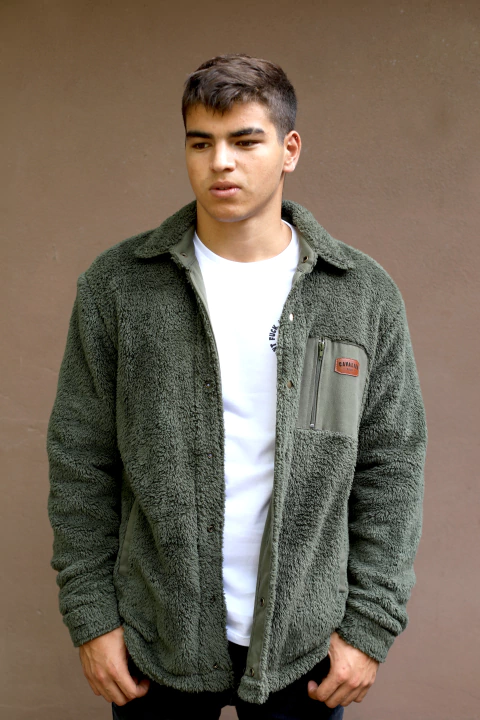 Campera Sur Corderito - Verde