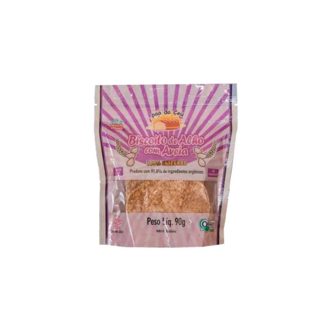 Biscoito de alho com aveia orgânico Pão do Céu (4unidades)