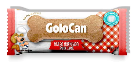 Hueso Horneado Sabor Carne Golocan X 38 Grs