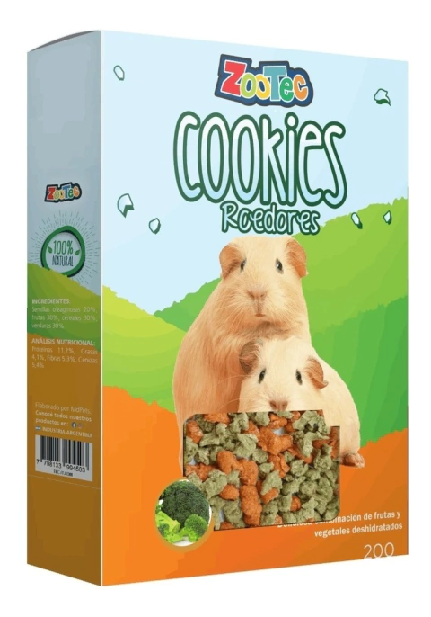 Cookies Roedores Vegetales X 200 Grs