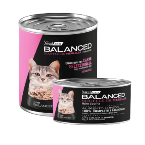 Lata Balanced Soufflé Gatitos menos de 1 año Merluza