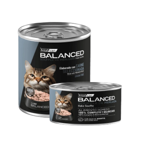 Lata Balanced Soufflé Gato Senior Pollo/Merluza x 340 grs - comprar online