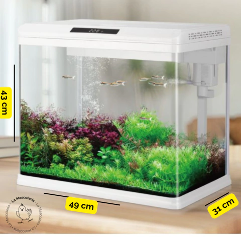 Acuario completo sistema de filtrado e iluminación Sd-480f 45 lts
