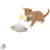 Juguete con pompon y bola giratoria para gatos