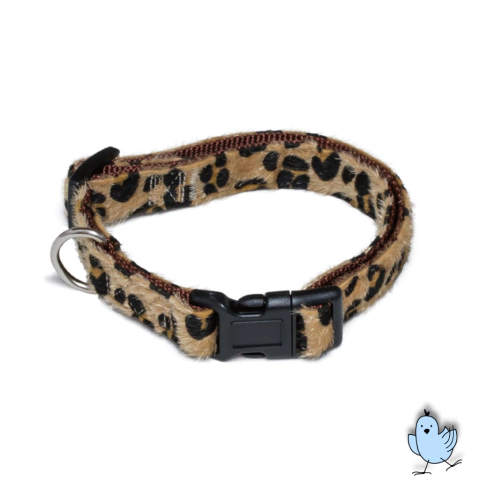 Collar regulable animal print 15mm ancho