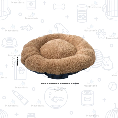 Cama corderito circular en internet