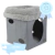 Cubo plegable con peluche