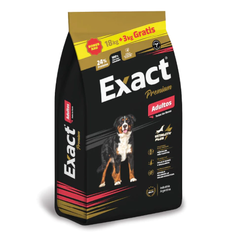 Exact Premium Adultos x 18+3 kg GRATIS
