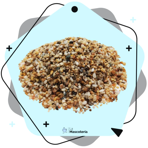 Piedritas grava perlada beige 2-4mm x 2.5 kg