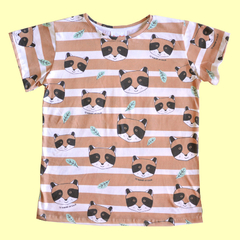 Remera MAPACHE RAYADO adultxs