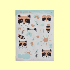 Stickers Mapache