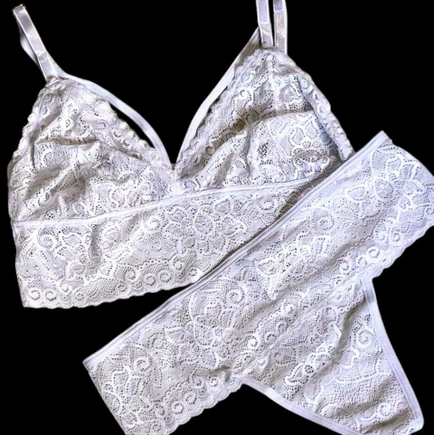 Conjunto Bralette White Lace - comprar online