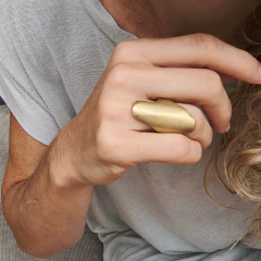 Anillo Piedra - Bronce