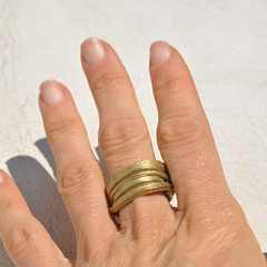 Anillo Seda plano - Bronce - Mukenia