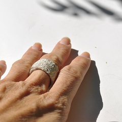 Anillo Arena - Plata 925 - Mukenia